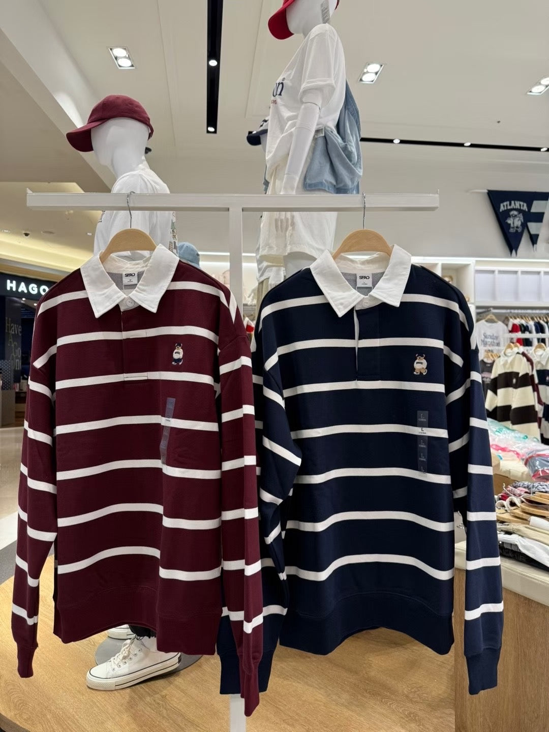 韓國 SPAO Rugby Sweatshirt【SP221】