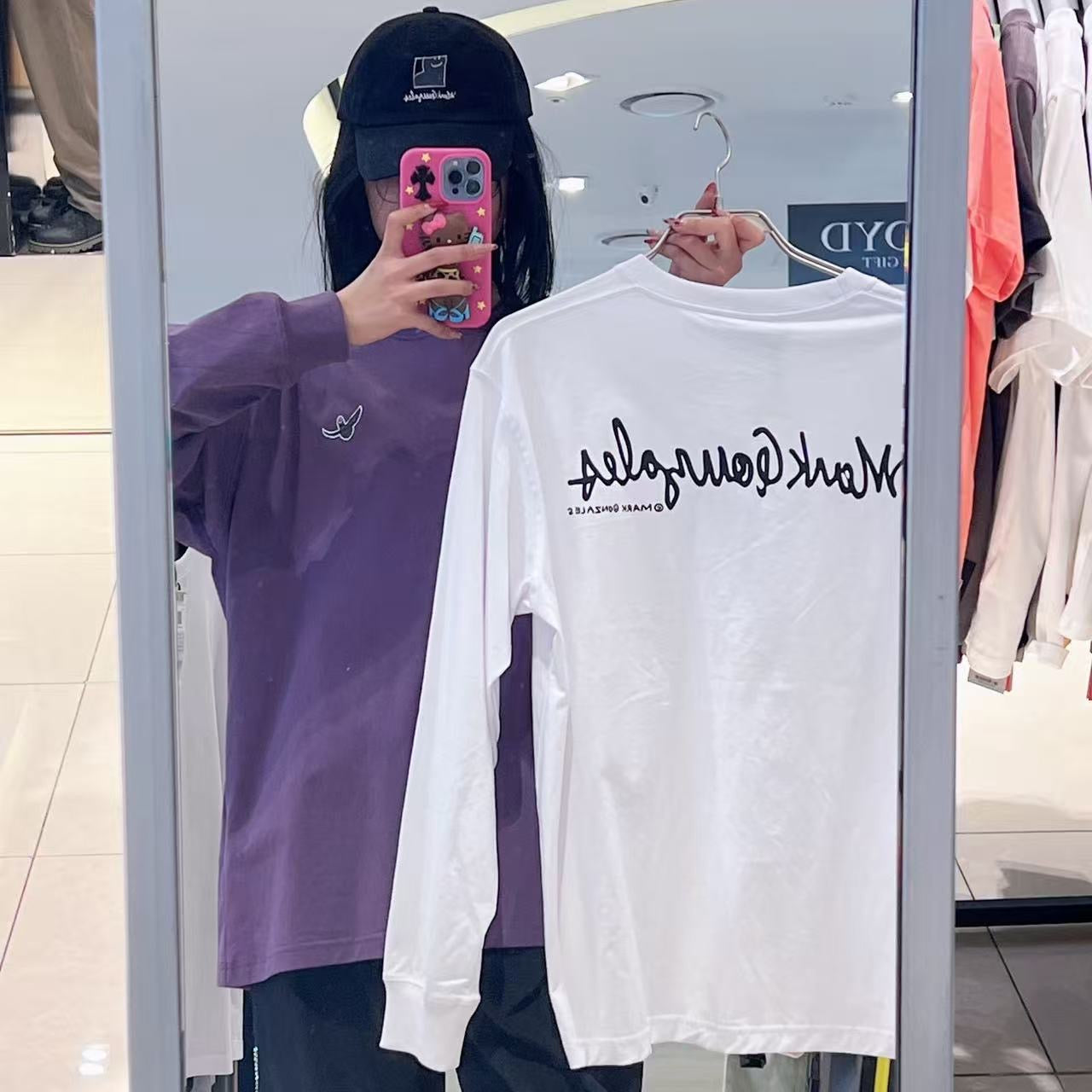 韓國 Mark Gonzales Angel Wappen Long Sleeve T-Shirt【MG222】