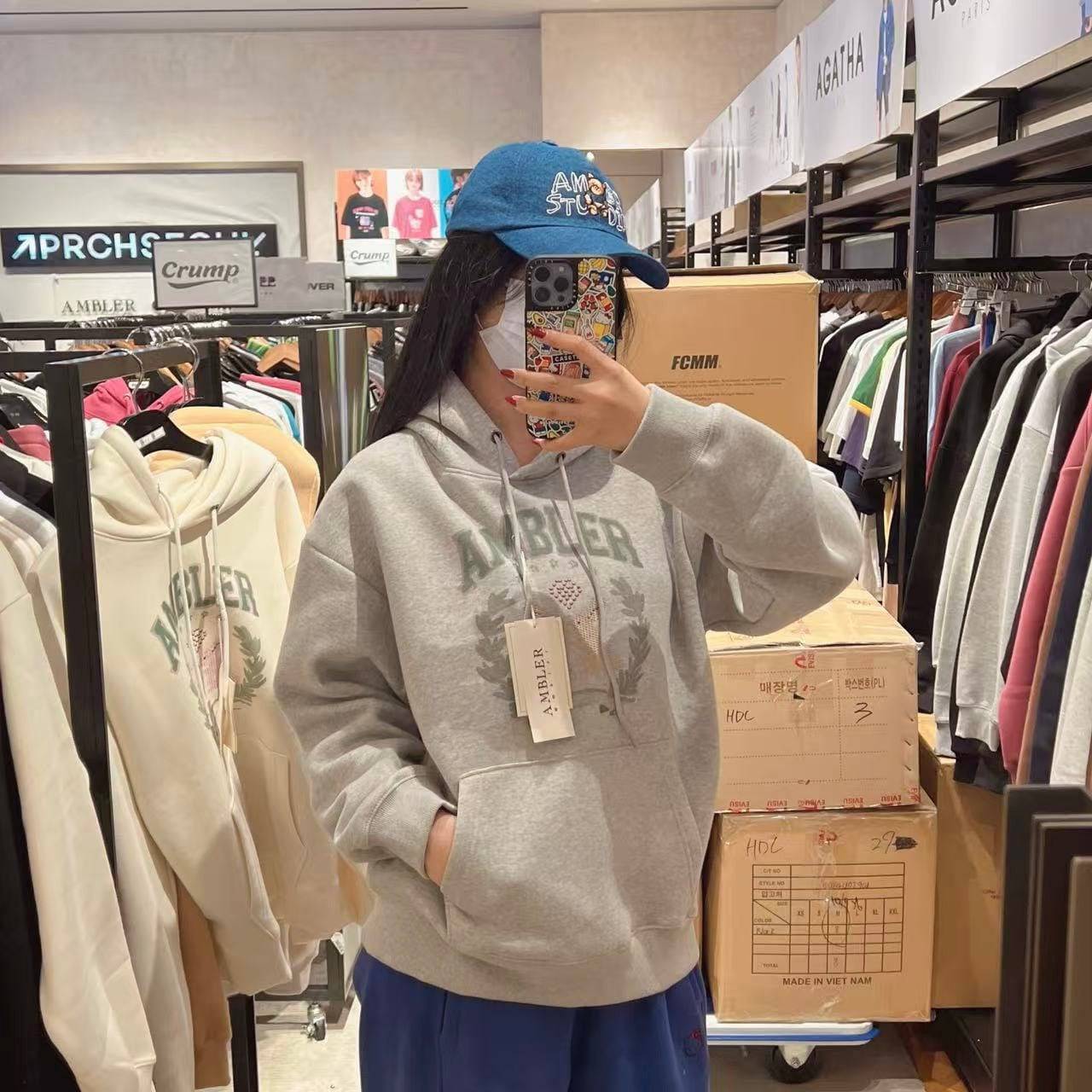 韓國 Ambler Two Rabbit Overfit Hoodie【AR049】 - STT Mall HK 靚太網購