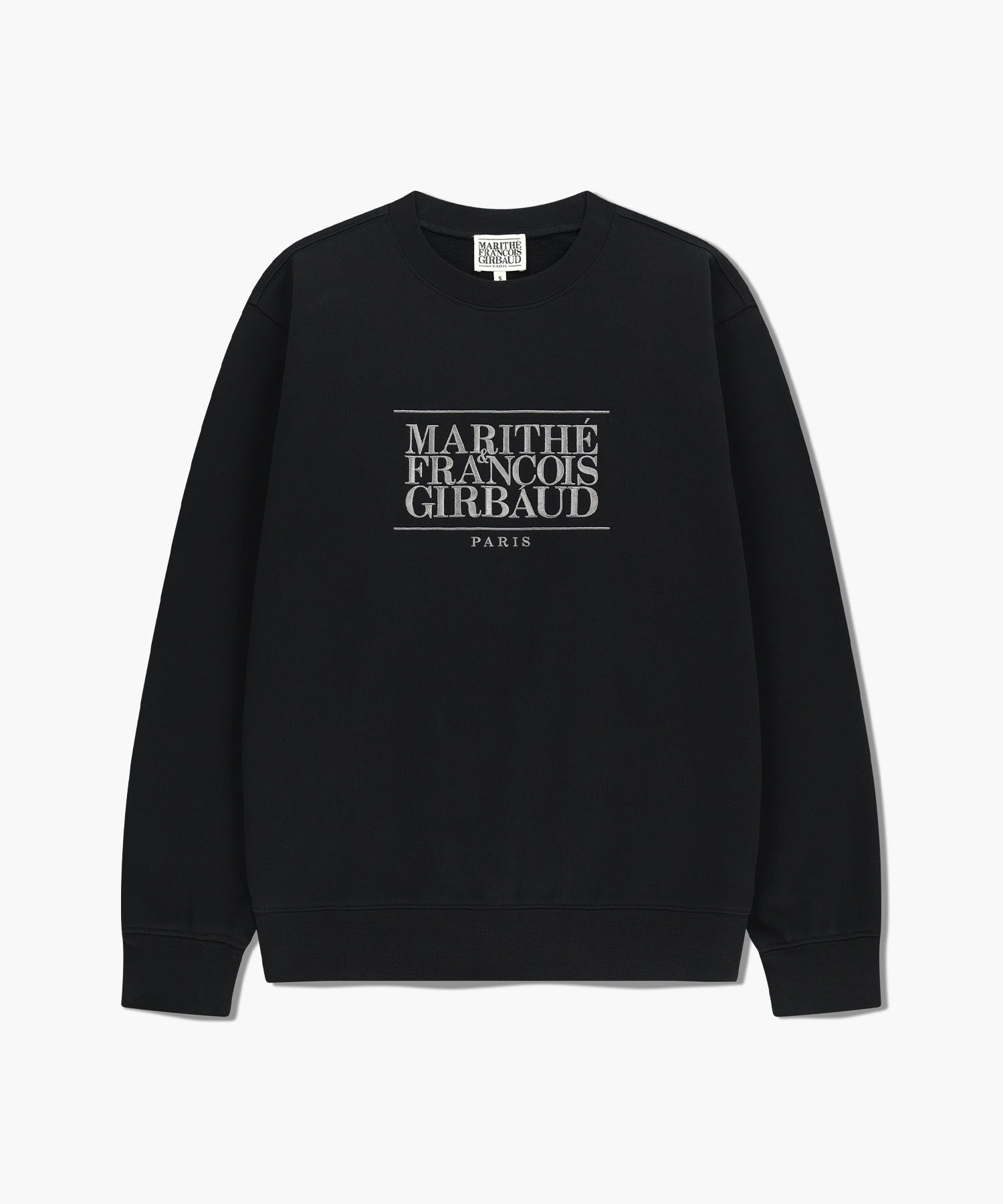 韓國 Marithe Francois Girbaud Classic Logo Embroidery Sweatshirt (Brushed)【MF687】