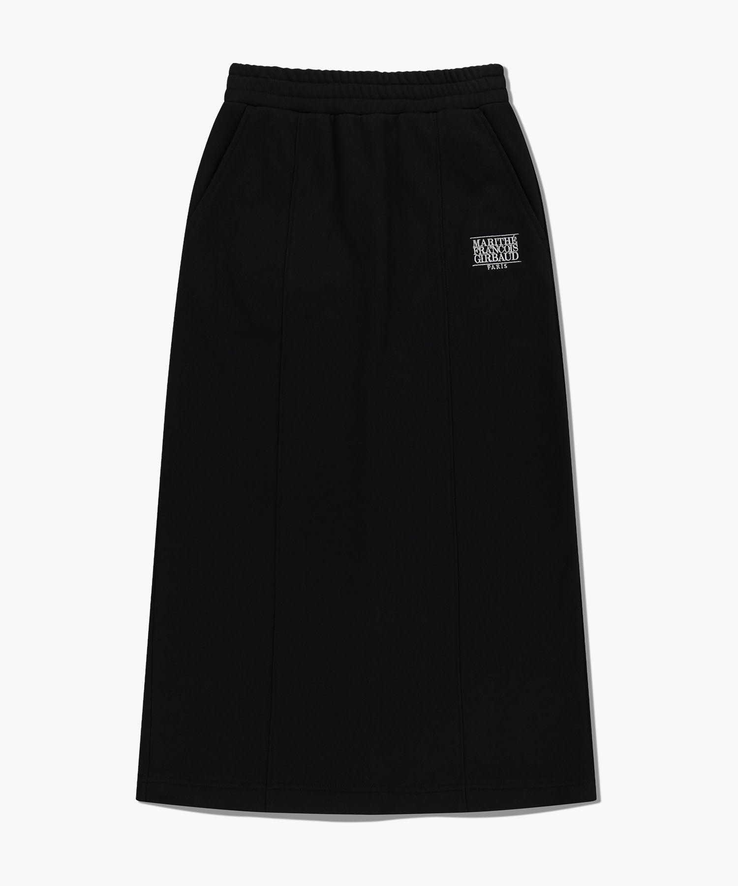韓國 Marithe Francois Girbaud W Embroidery Classic Logo Sweat Skirt【MF766】