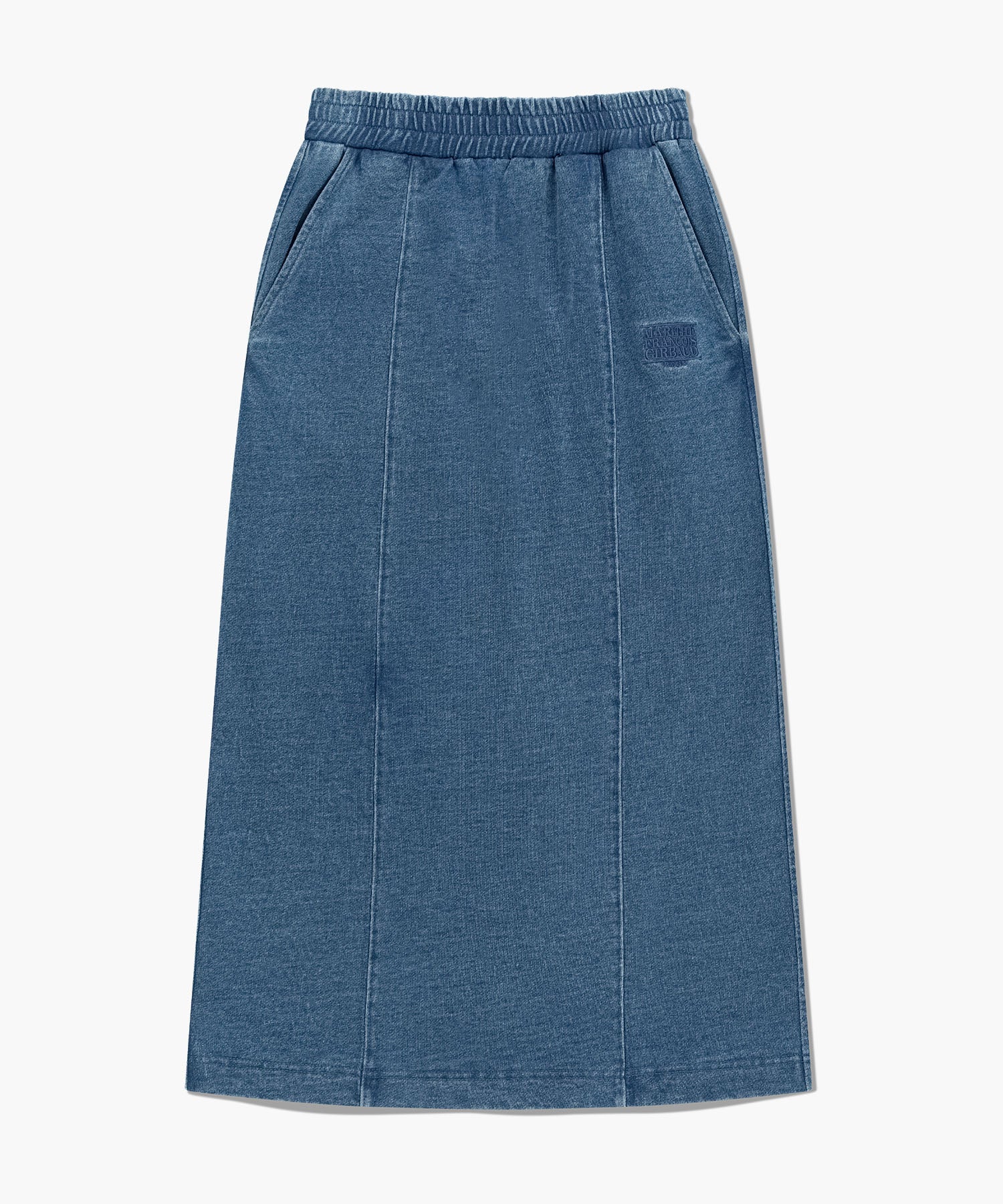 韓國 Marithe Francois Girbaud W Embroidery Classic Logo Sweat Skirt【MF766】