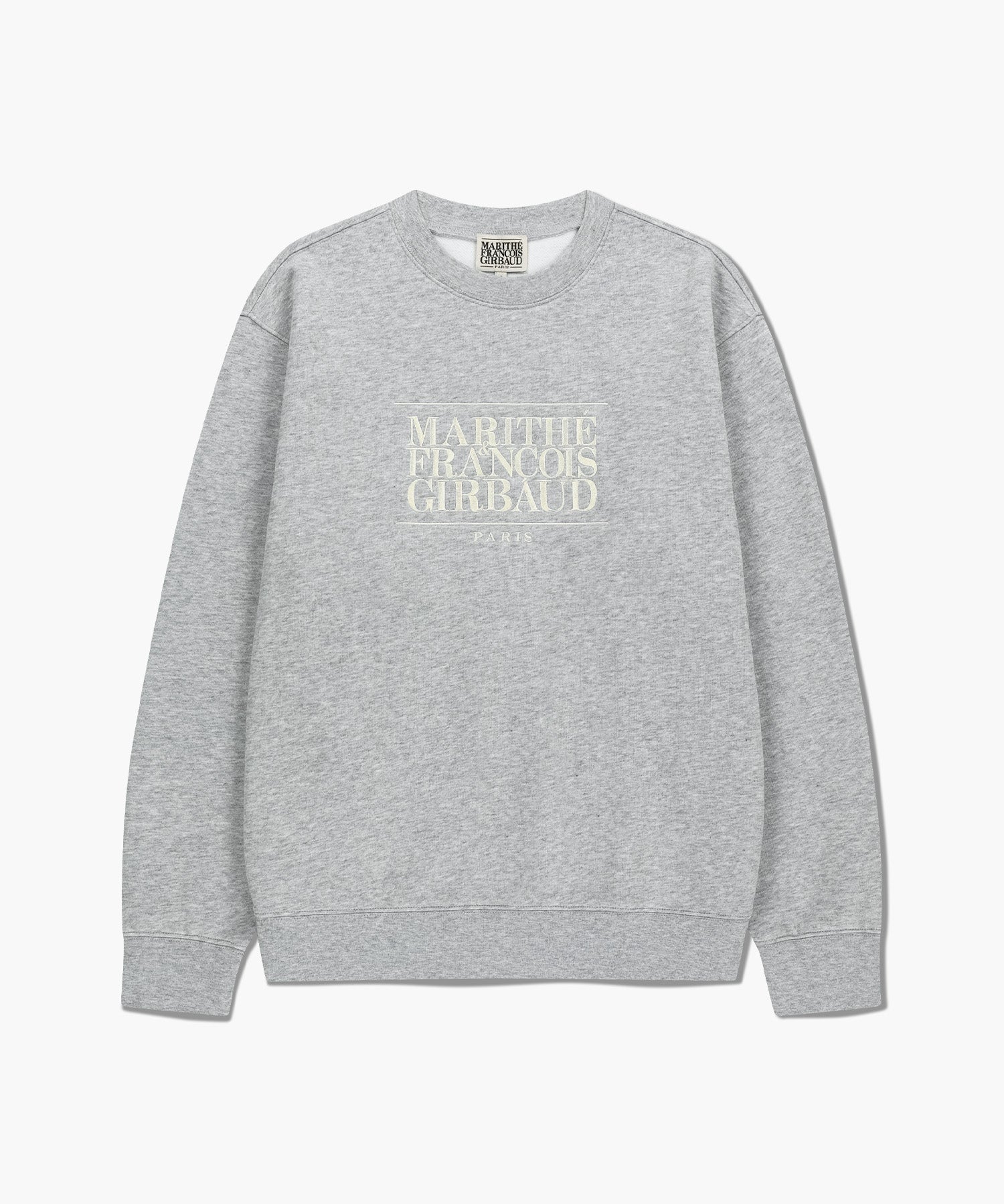 韓國 Marithe Francois Girbaud Classic Logo Embroidery Sweatshirt (Brushed)【MF687】