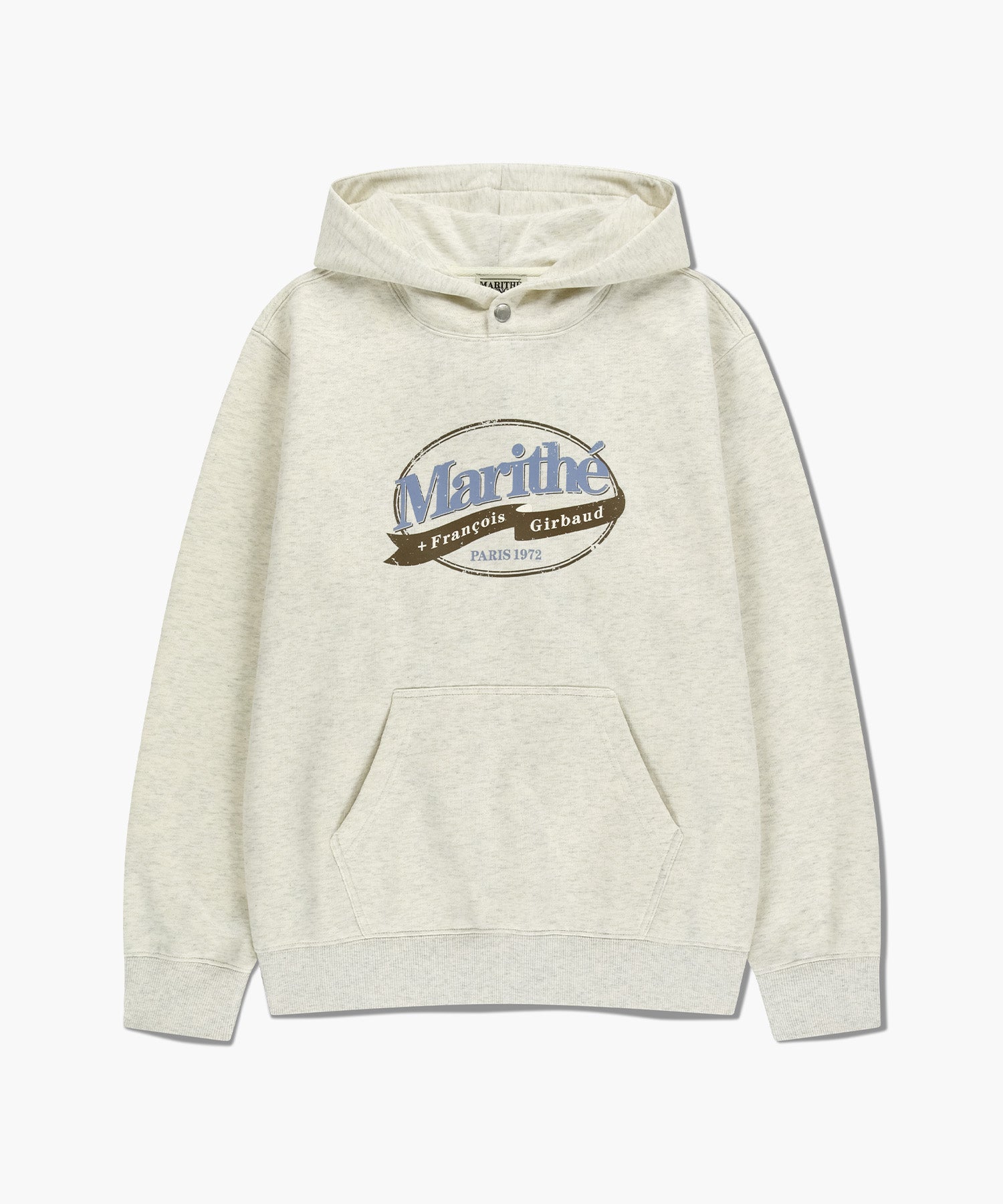 韓國 Marithe Francois Girbaud Vintage Stamp Graphic Hoodie (Brushed)【MF763】