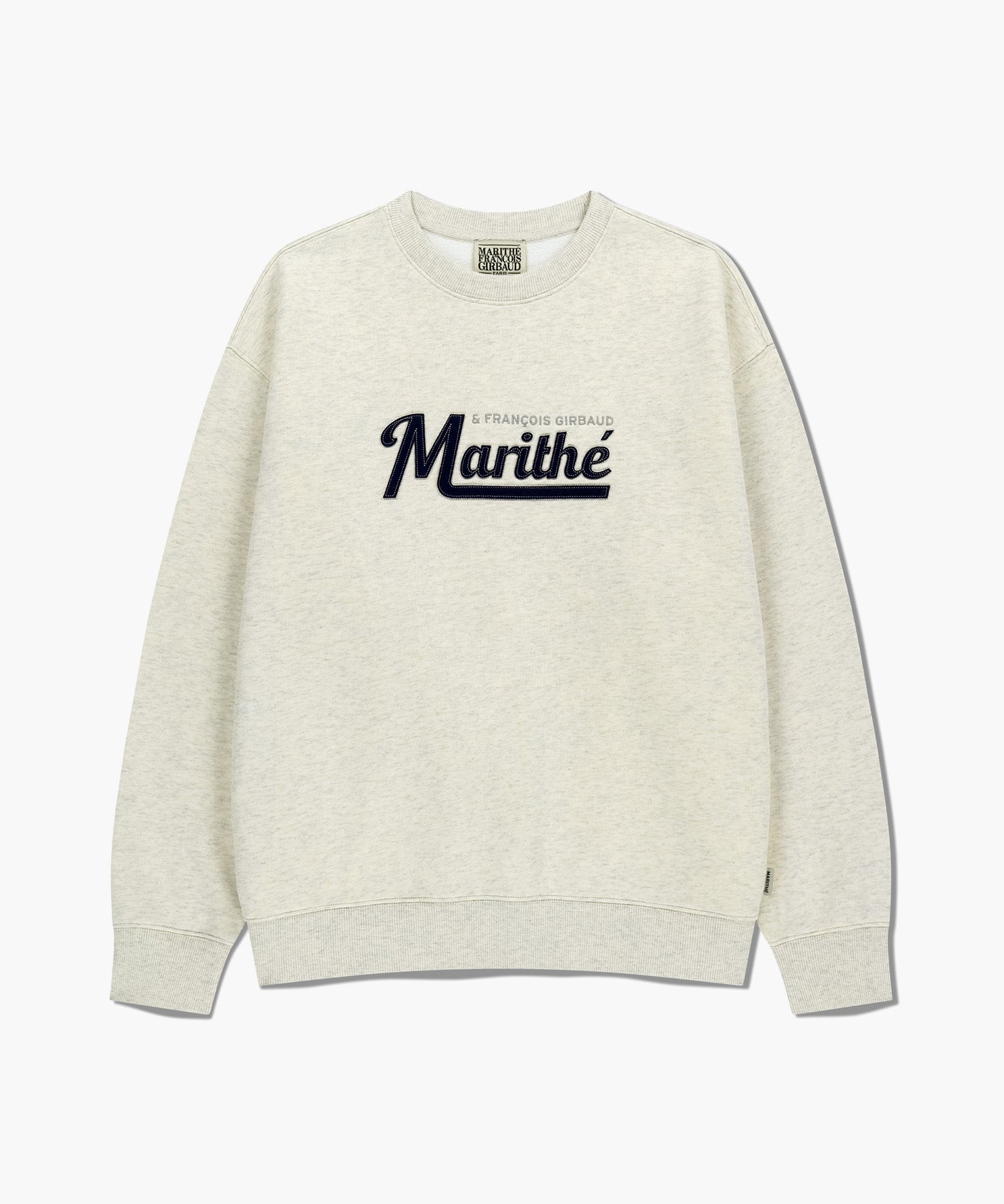 韓國 Marithe Francois Girbaud Applique Logo Oversized Sweatshirt (Brushed) 【MF772】