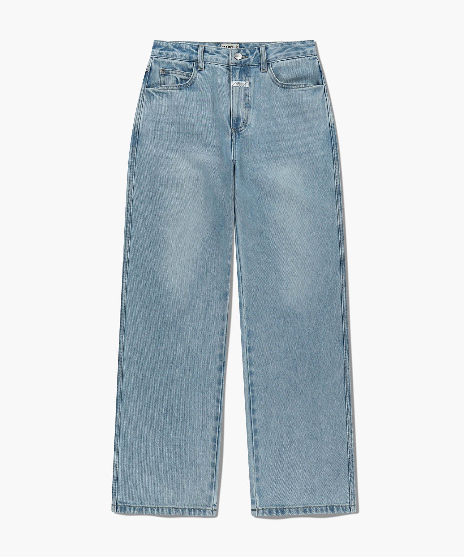 韓國 Marithe Francois Girbaud W High Straight Denim Pants【MF730】