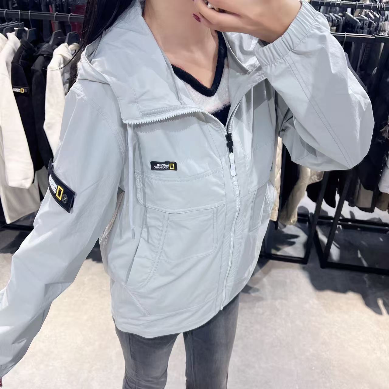 韓國 National Geographic Moose Pocket Woven Training Jacket【NG090】