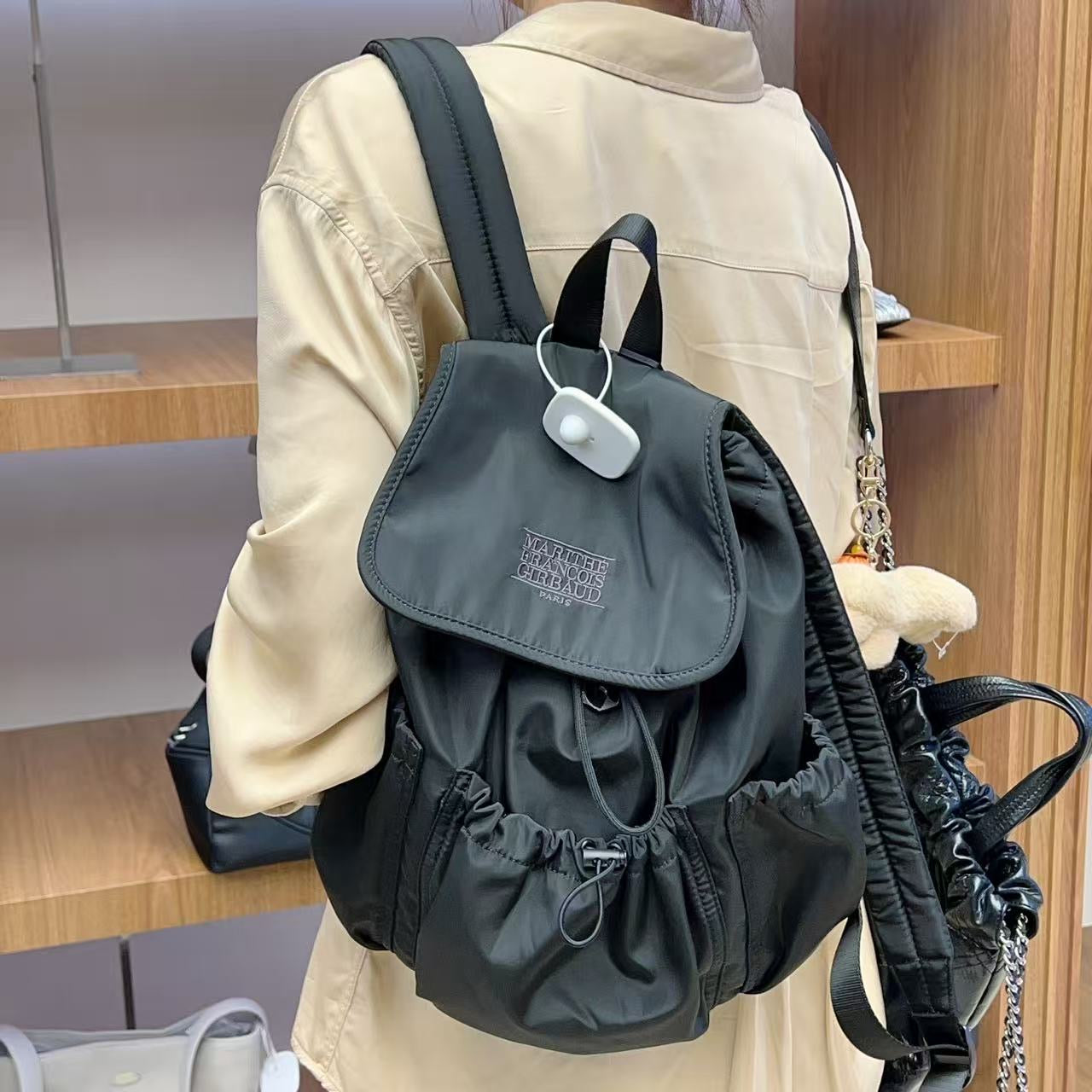 韓國 Marithe Francois Girbaud Classic Logo Stopper Backpack【MF742】