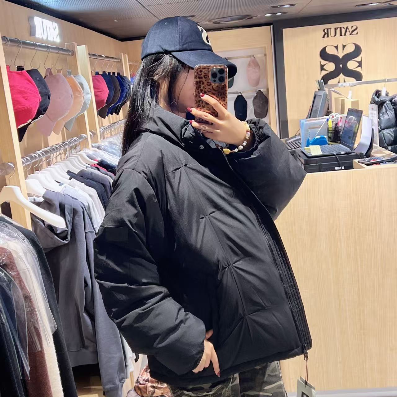 韓國 Satur Orta Nylon 2-Way Collar Duck Down Padding (鴨絨)【SR194】