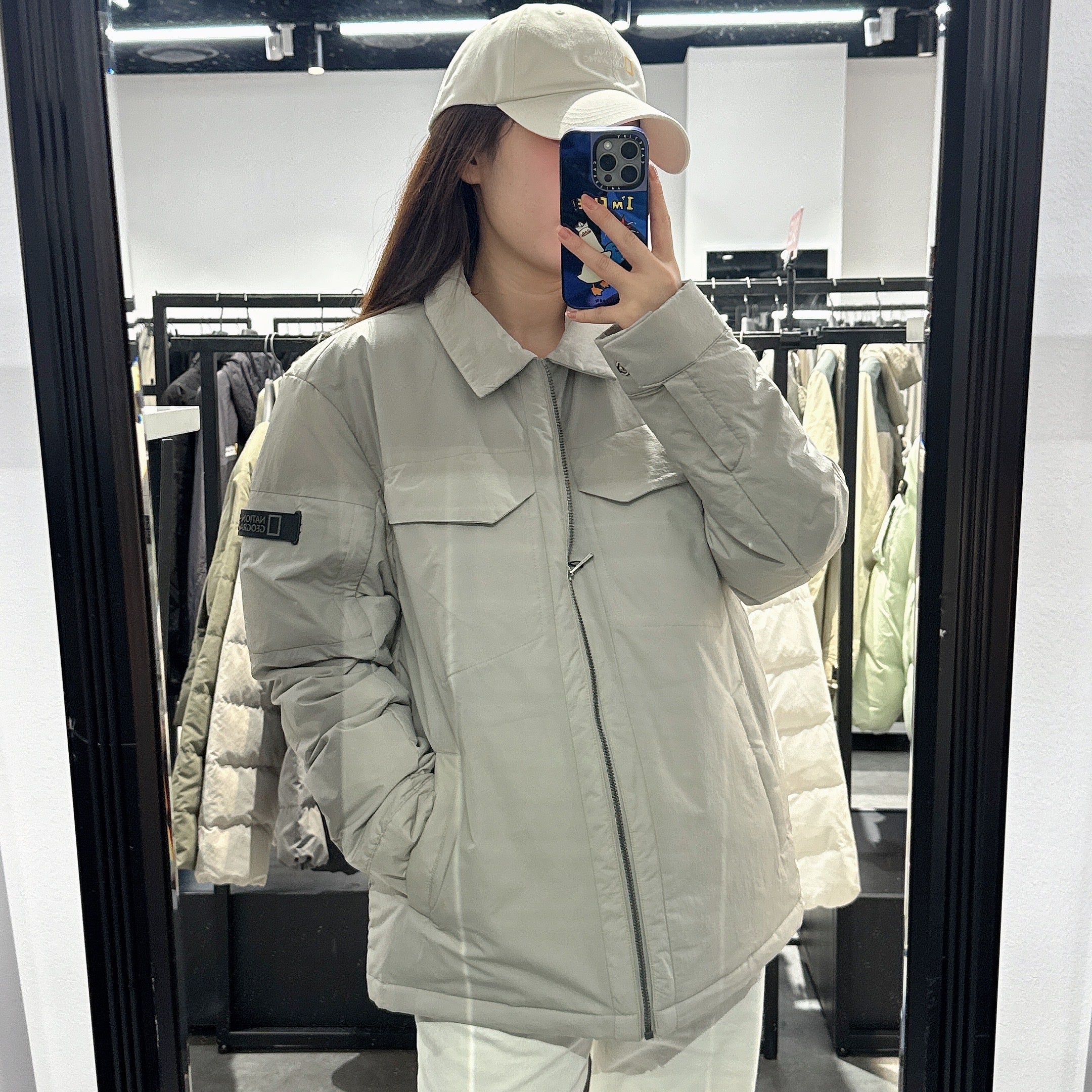 韓國 National Geographic Commuter shawl-type duck down Jumper (鴨絨)【NG111】