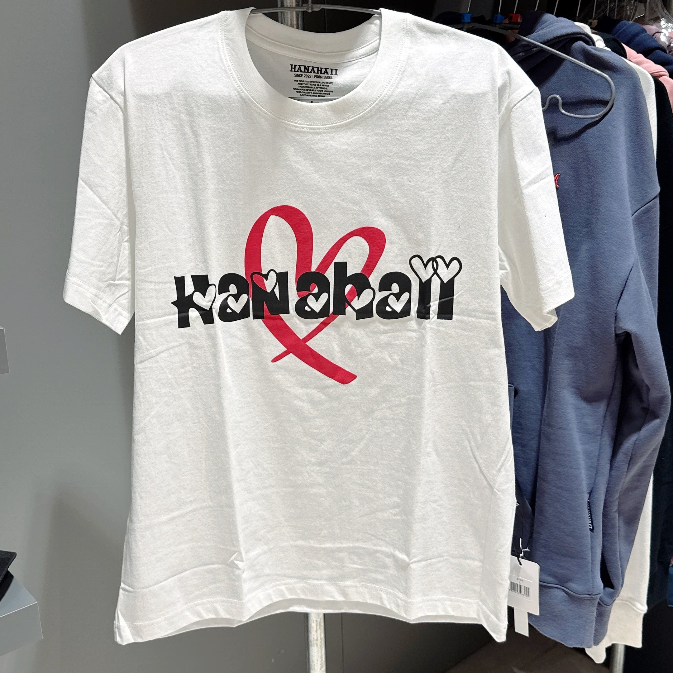 韓國 HANAHAII 心心純棉 T-Shirt【HA025】 - STT Mall HK 靚太網購