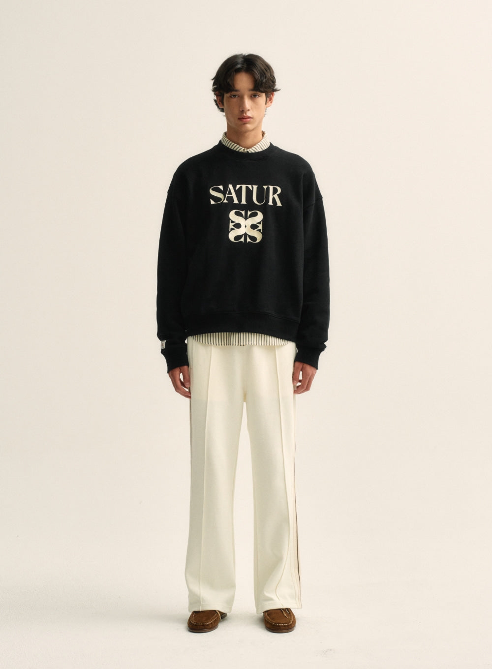 韓國 Satur Classic Logo Sweatshirt【SR014】
