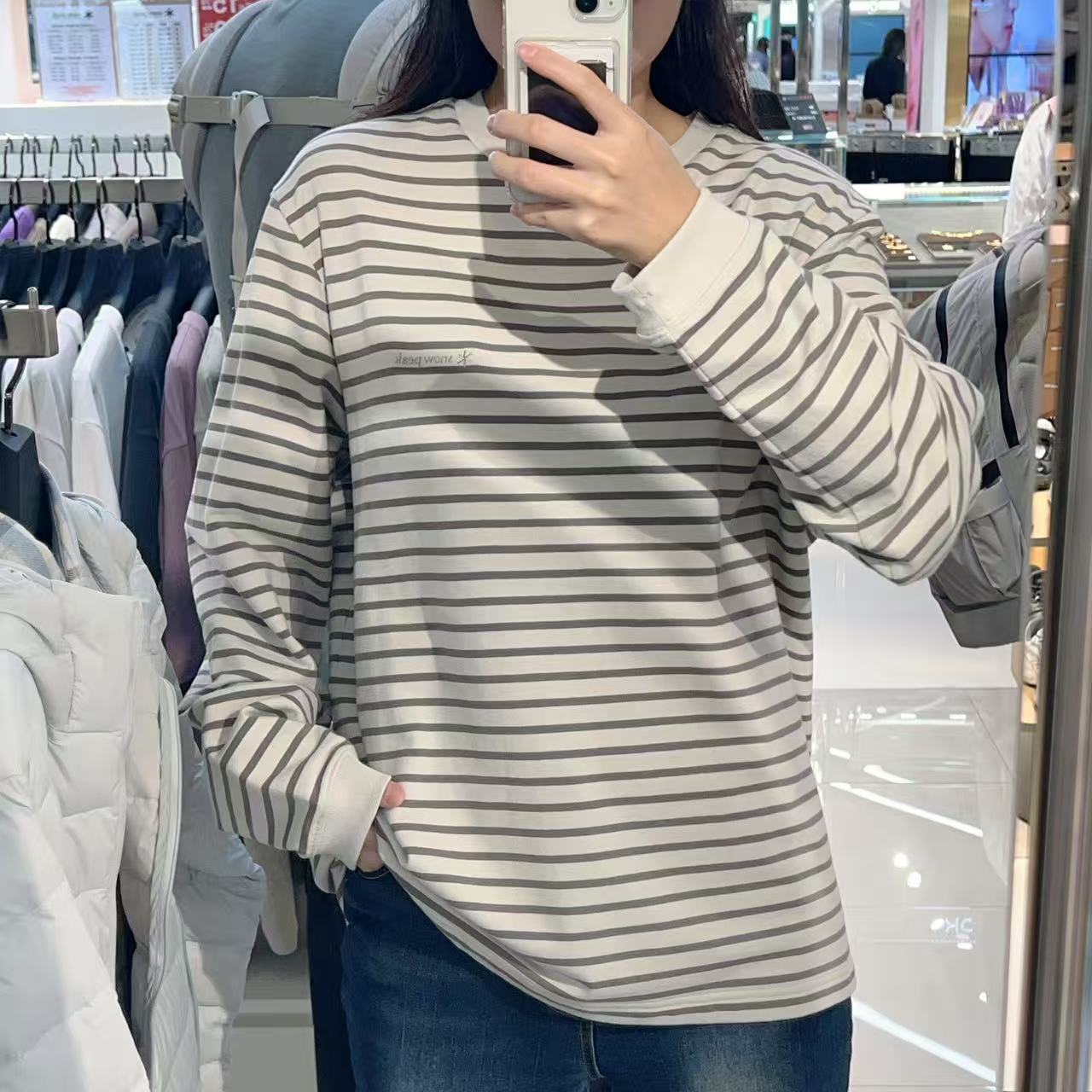 韓國 Snowpeak Striped Long Sleeve T-Shirt【SN046】