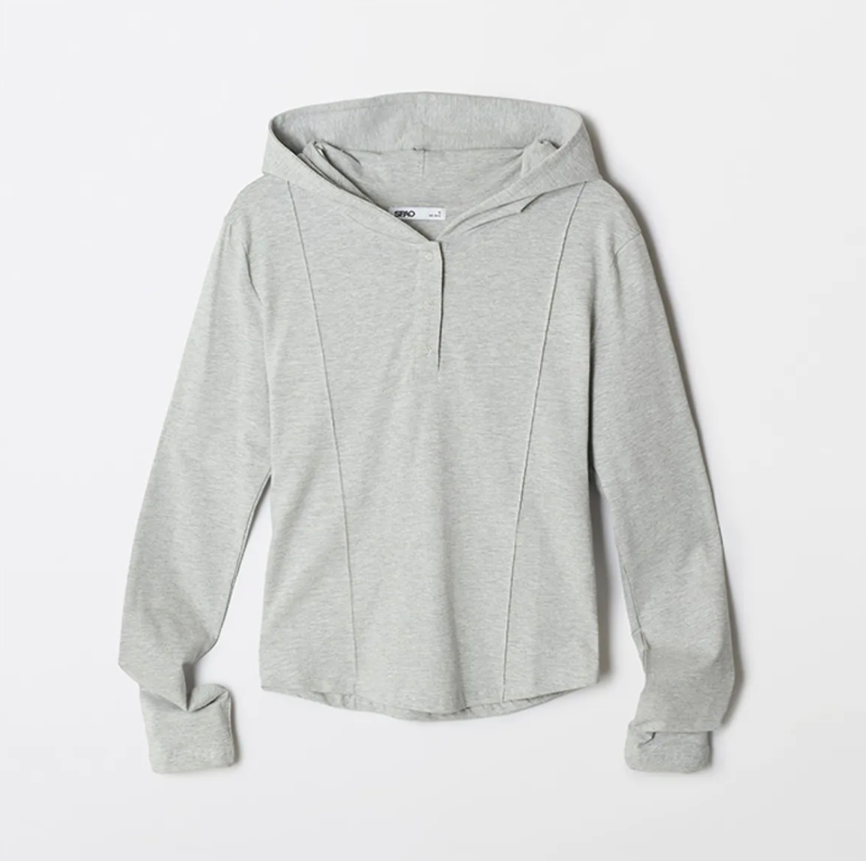 韓國 SPAO Hooded Snap Long Sleeve T-shirt【SP230】
