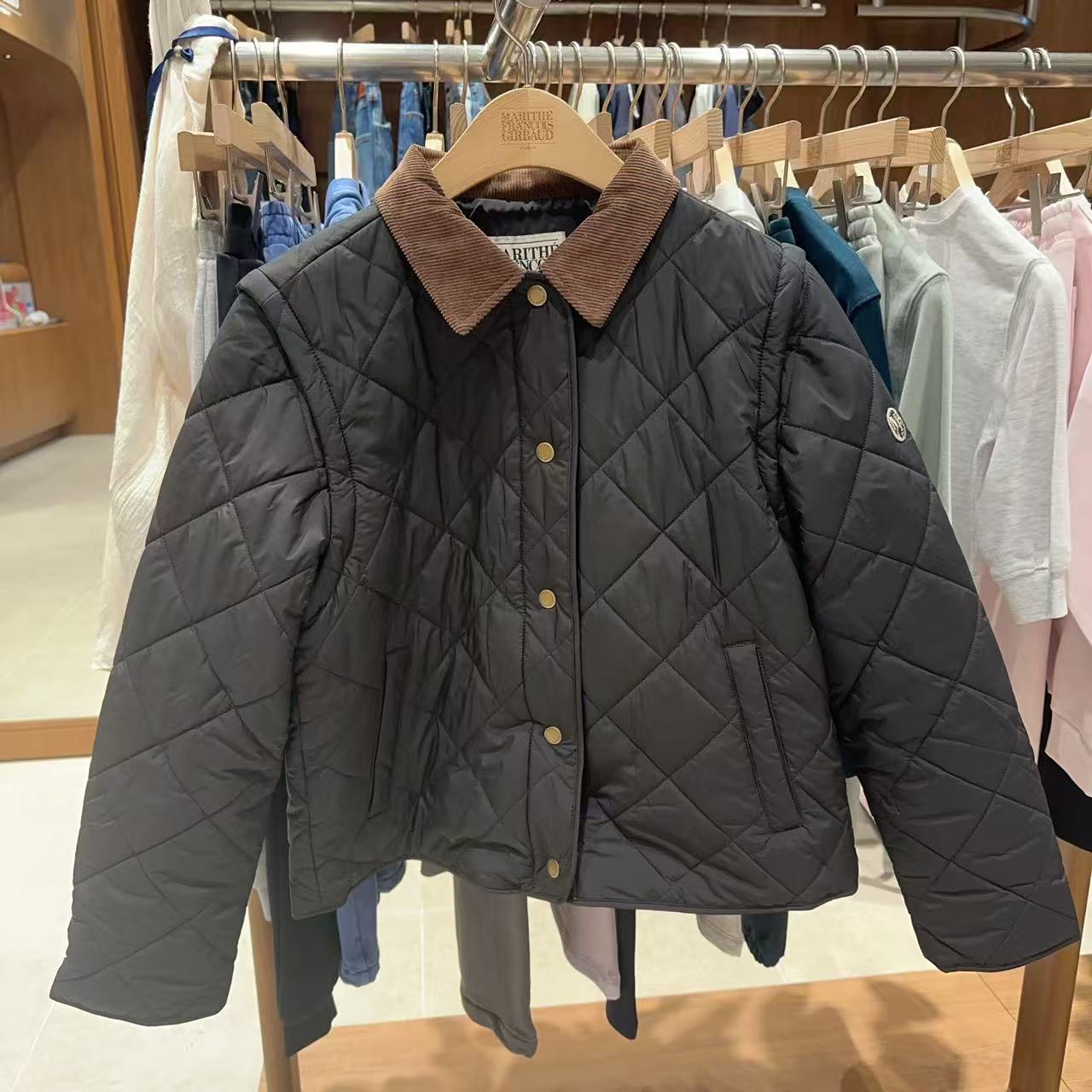 韓國 Marithe Francois Girbaud W Detachable Quilting Jacket【MF729】