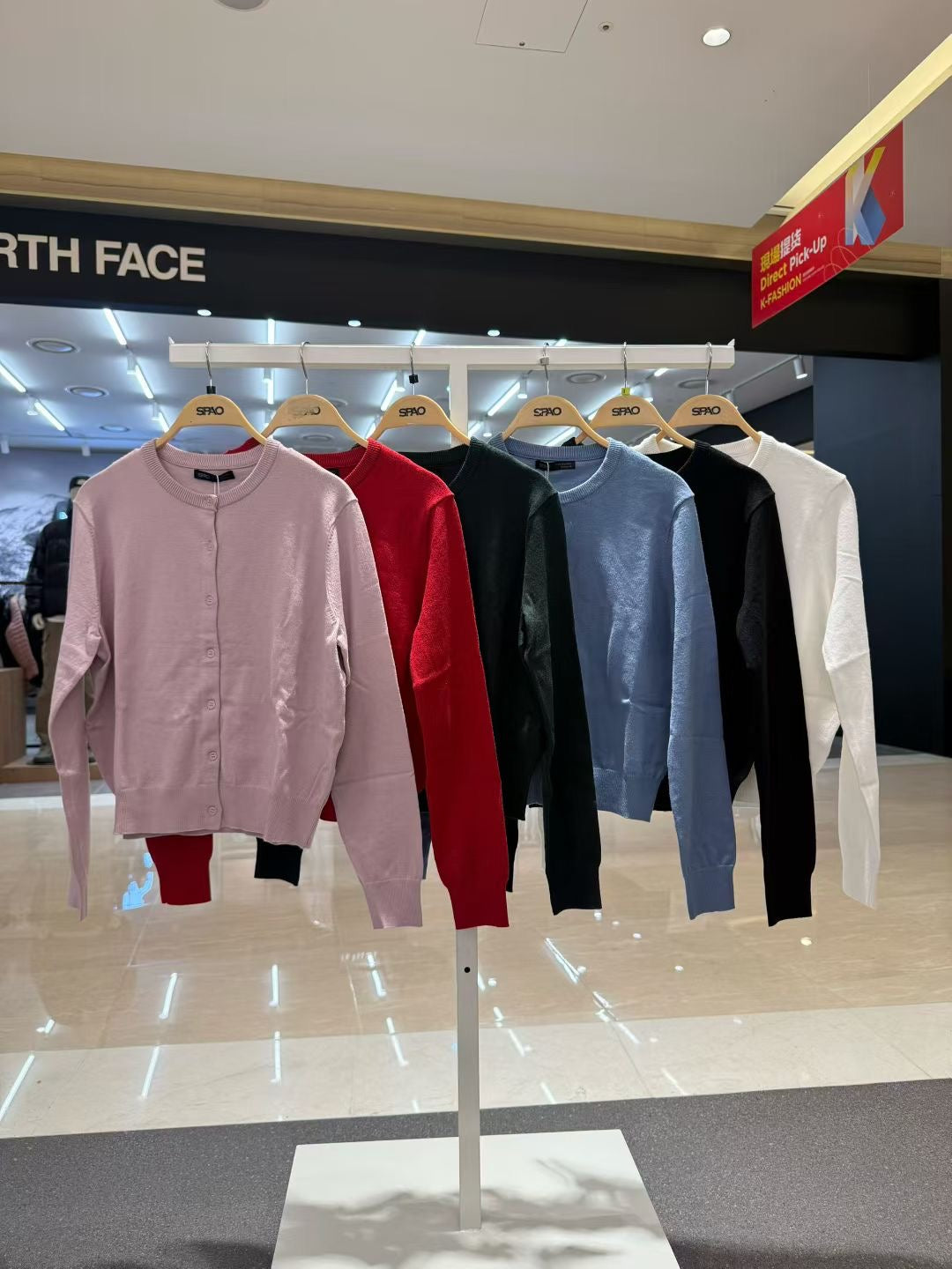 韓國 SPAO Round Neck Cardigan【SP198】