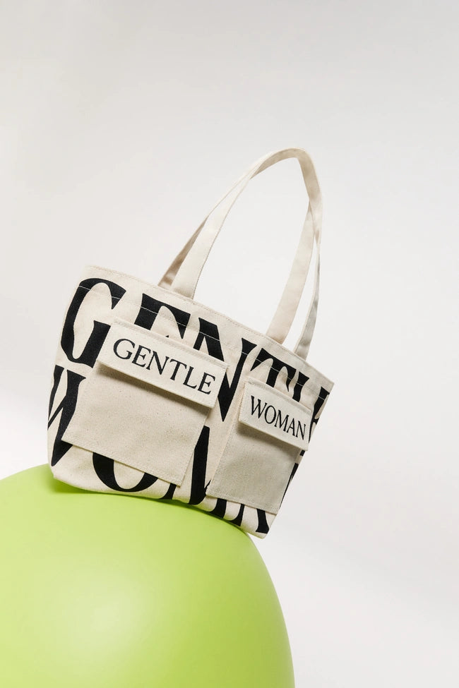 泰國 Gentle Woman LOGO ON DOUBLE POCKET MINI TOTE【SW640】