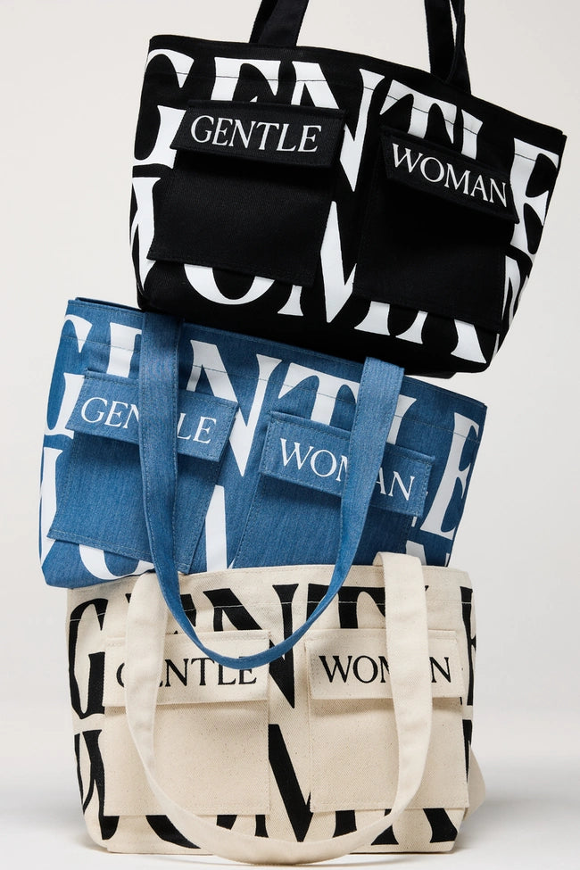 泰國 Gentle Woman LOGO ON DOUBLE POCKET MINI TOTE【SW640】