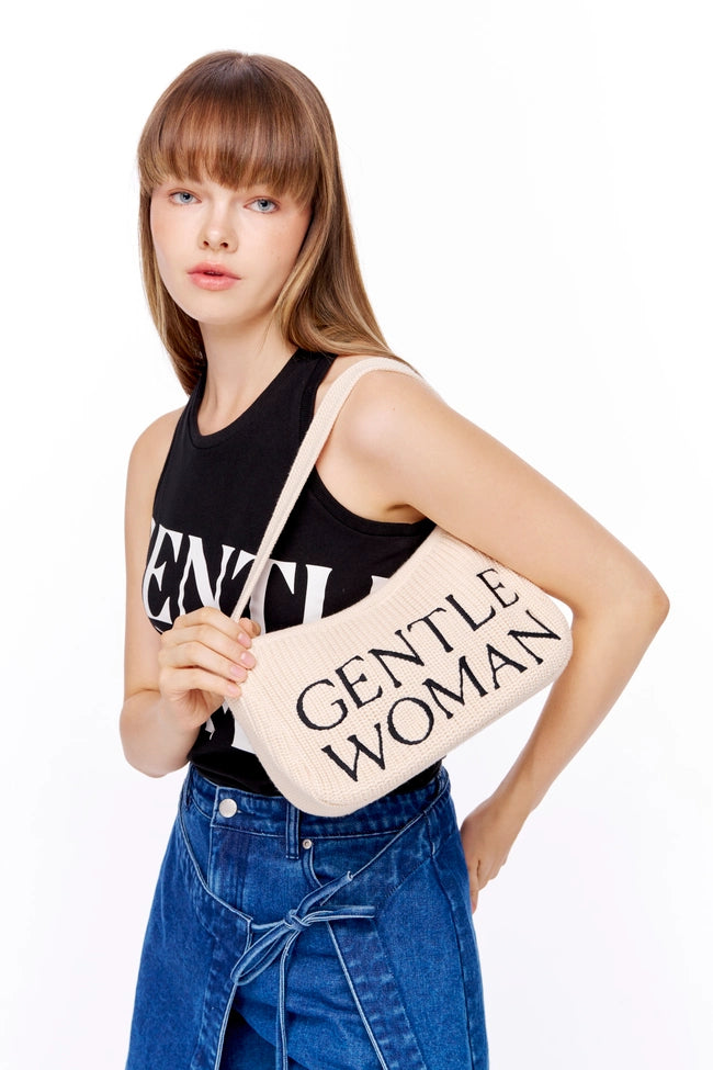 泰國 Gentle Woman PREPPY KNIT SHOULDER BAG【SW648】