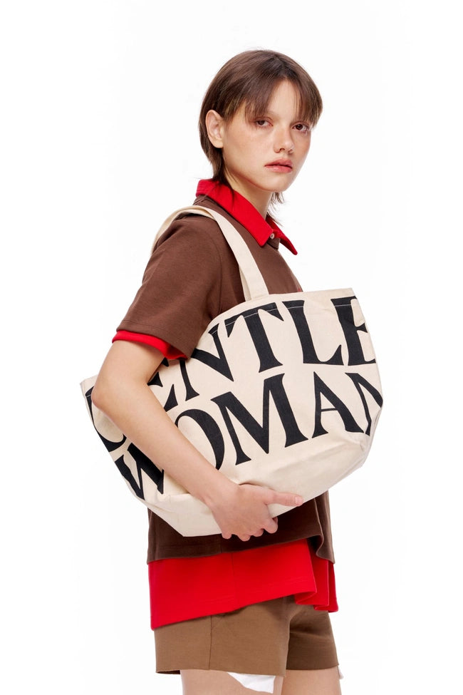 泰國 Gentle Woman CANVAS TOTE BAG【SW605】