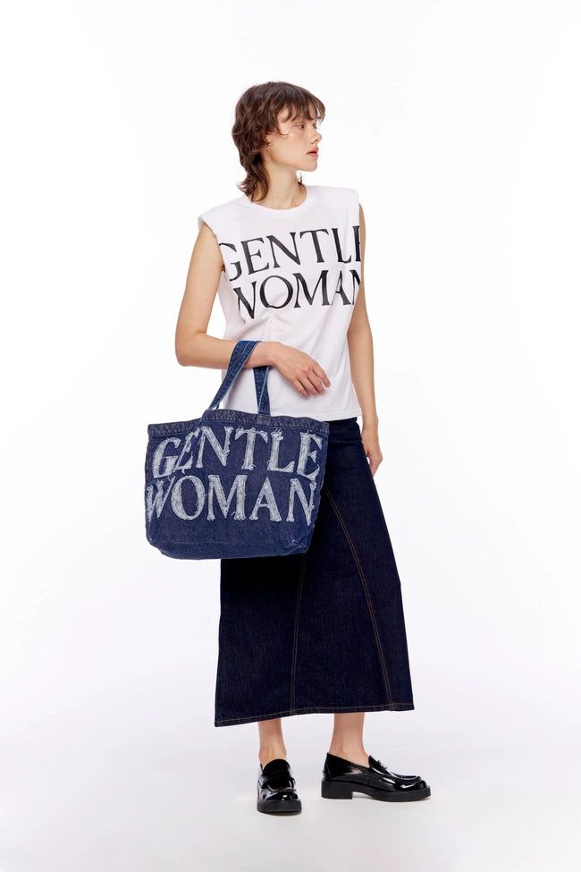 泰國 Gentle Woman DENIM TOTE BAG【SW615】