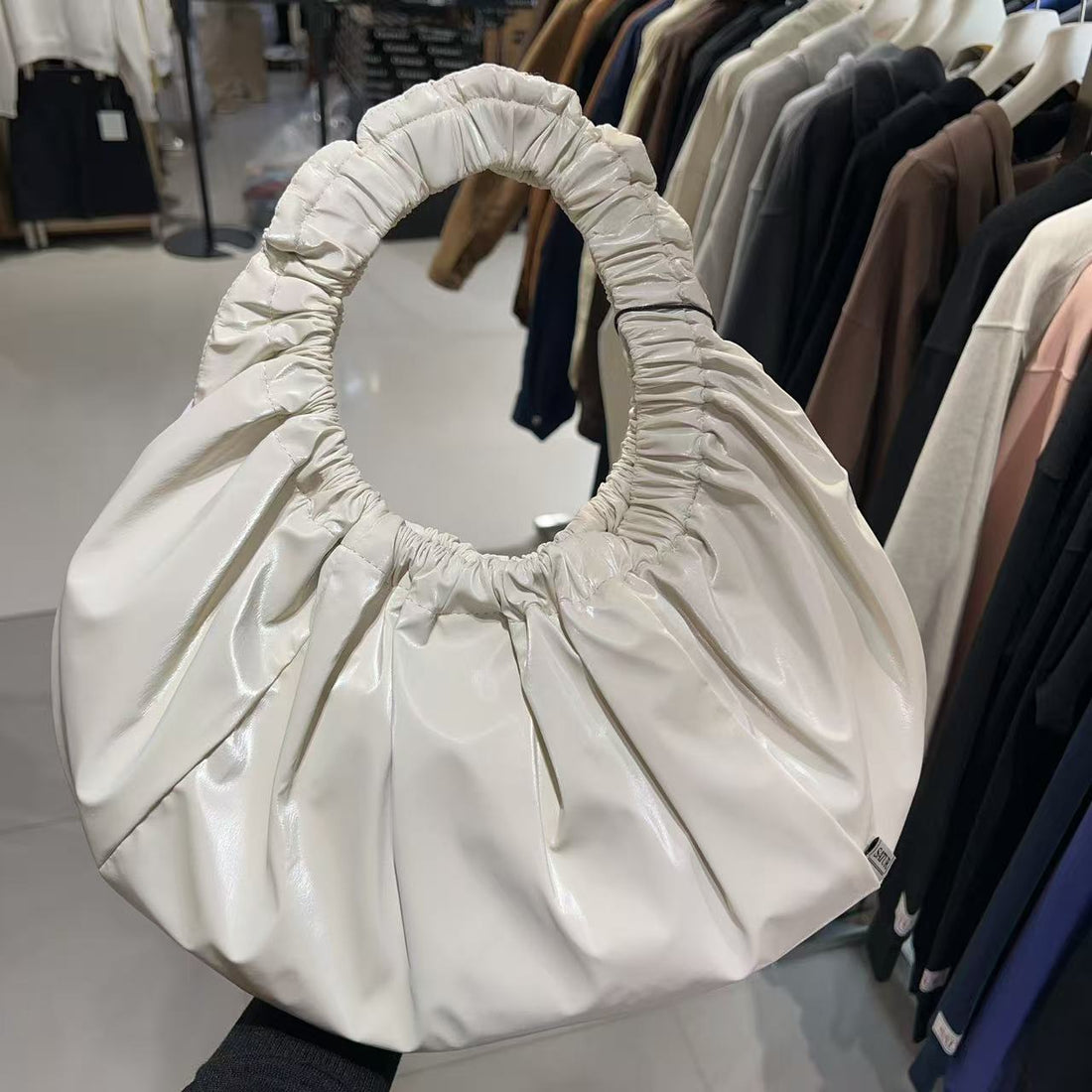 韓國 Satur Scrunchie Medium Shoulder Bag【SR158】