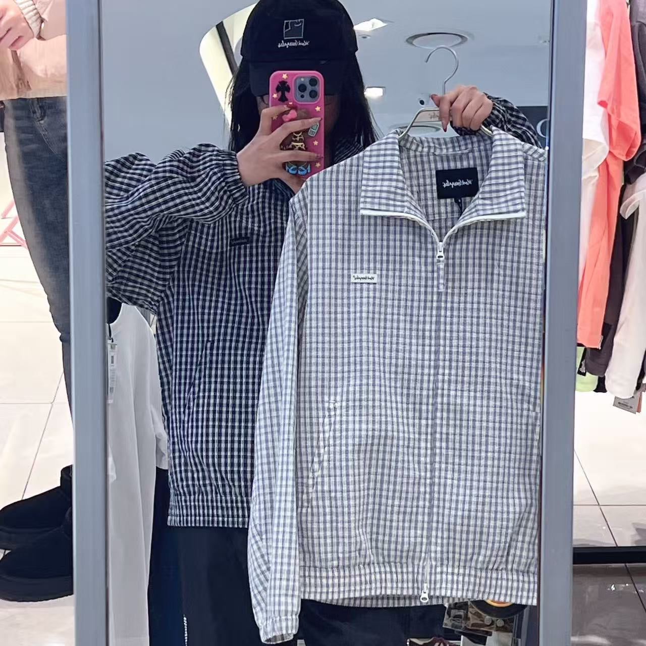 韓國 Mark Gonzales Checked Blue Jacket【MG262】