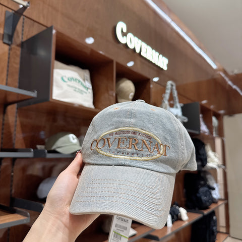 韓國 Covernat Vintage Logo Ball Cap【CO189】