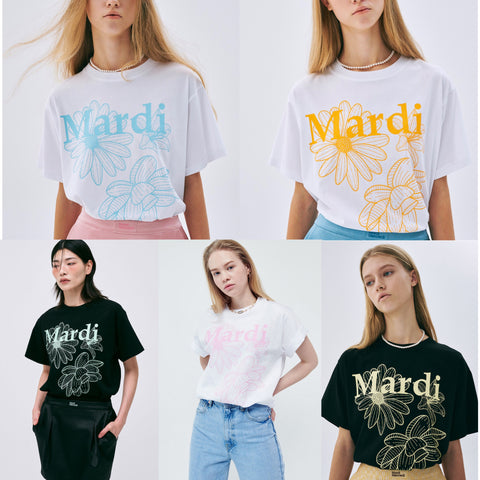 韓國 Mardi Mercredi TSHIRT TRIPLE FLOWER【MM001】 - STT Mall HK 靚太網購