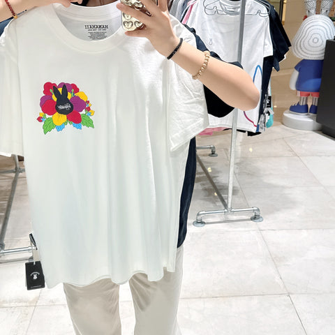韓國 HANAHAII 小無穹花徽章 T-Shirt【HA036】 - Image