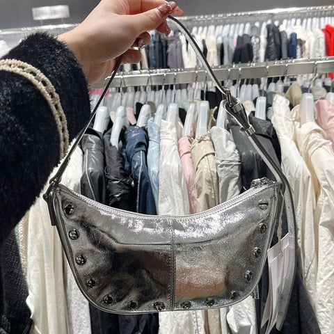韓國 Matin Kim STUD LEATHER SHOULDER BAG【MK012】 - STT Mall HK 靚太網購