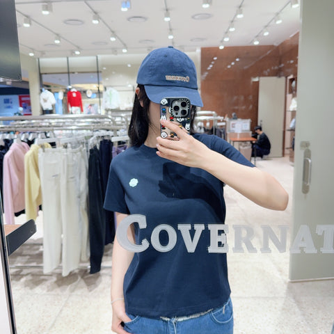 韓國 Covernat Women's Small Clover Heart T-Shirt【CO167】