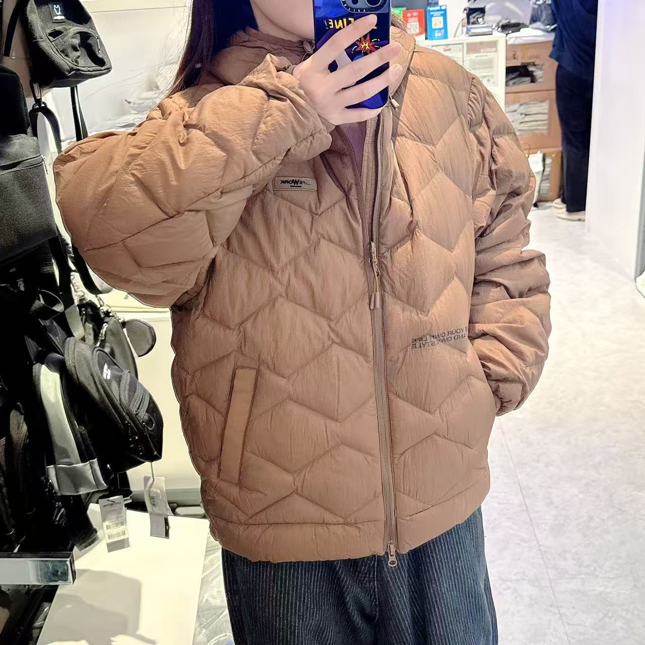 韓國 LifeWork Lite Rhombus Quilted Hooded Down Jumper (鴨絨)【LW020】