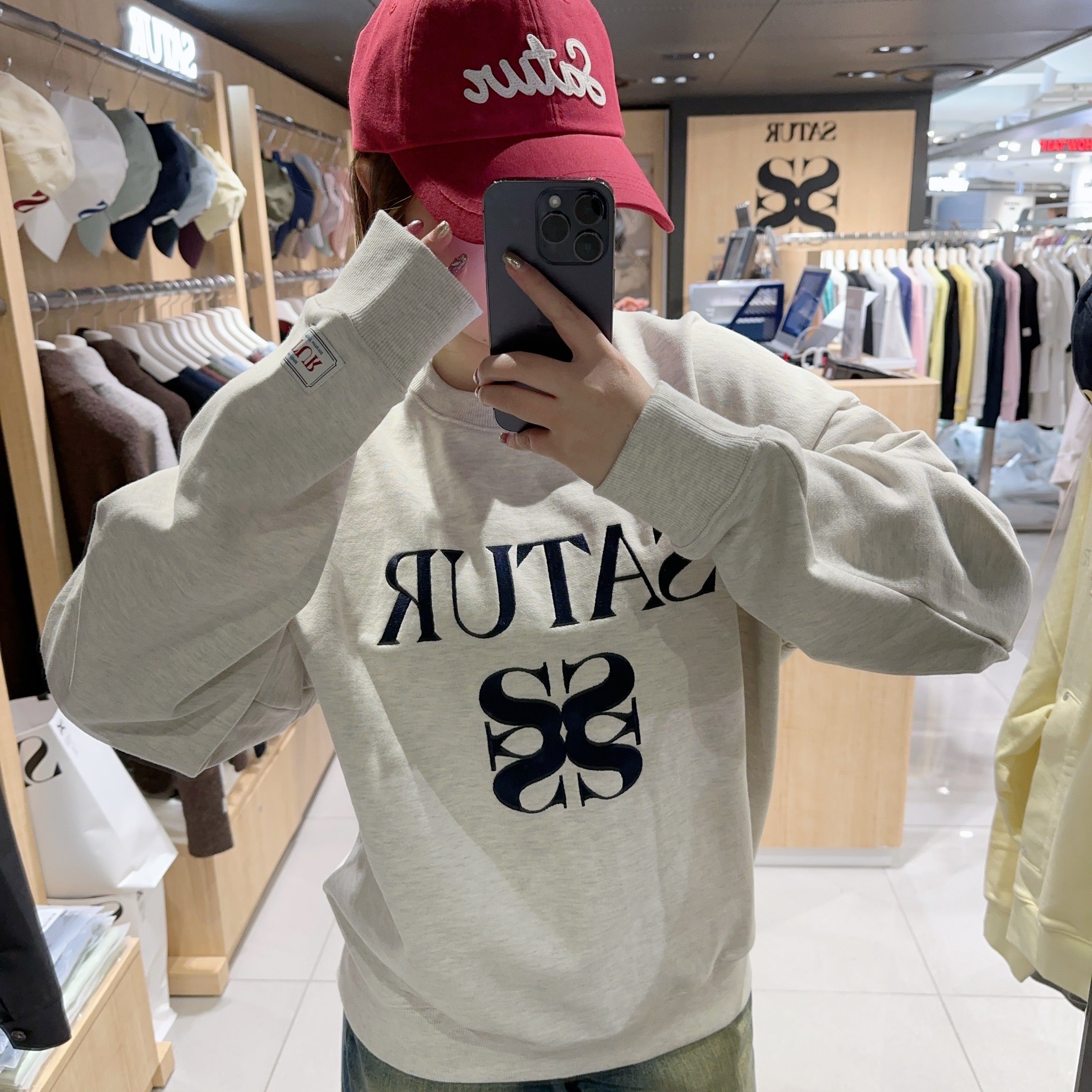 韓國 Satur Classic Logo Sweatshirt【SR055】