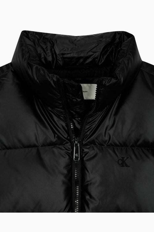 韓國 Calvin Klein Unisex Stand Collar Glossy Down Puffer Jacket【CK001】