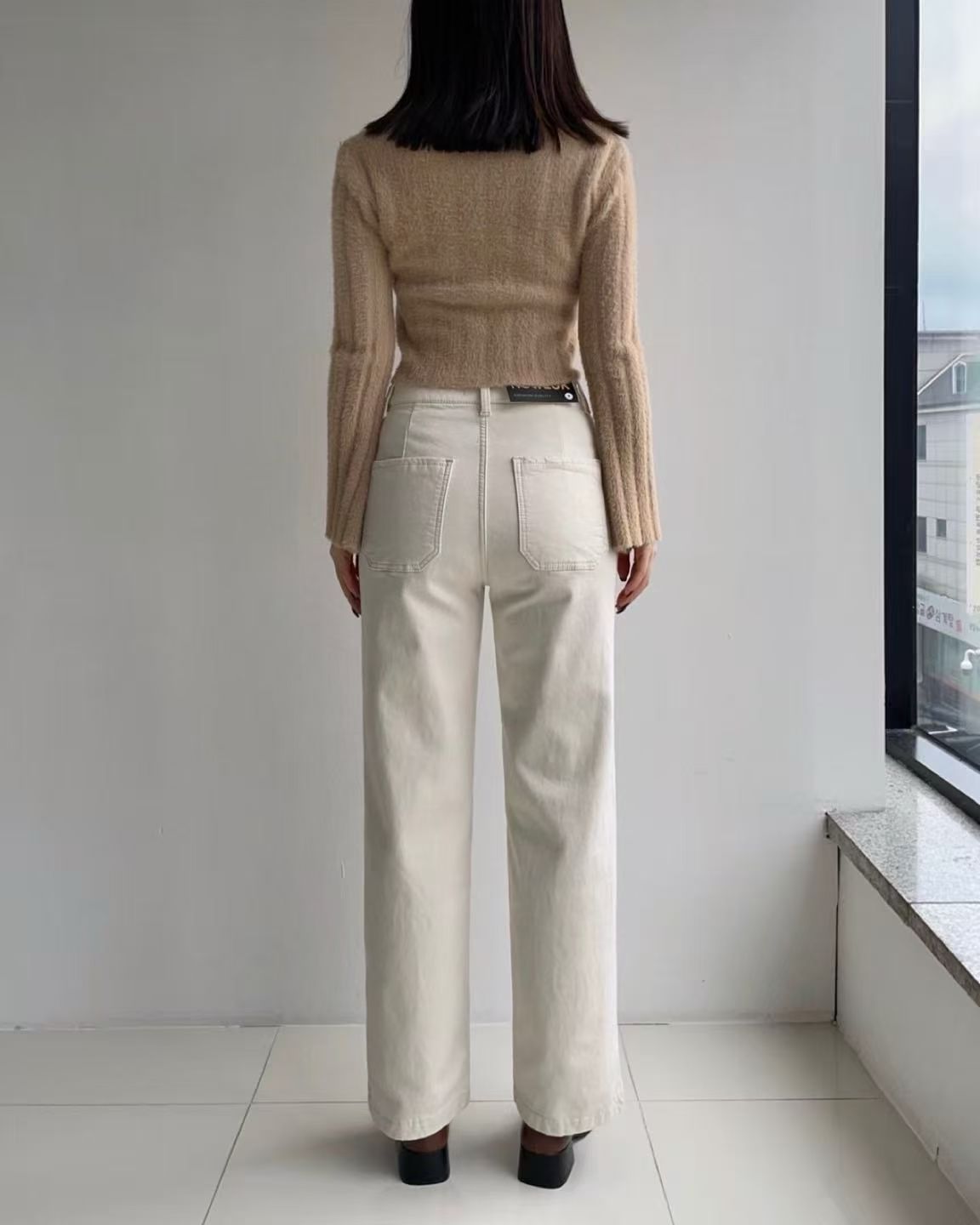 韓國 HowLuk 牛仔褲 刷薄毛 (冬季款)【H265】