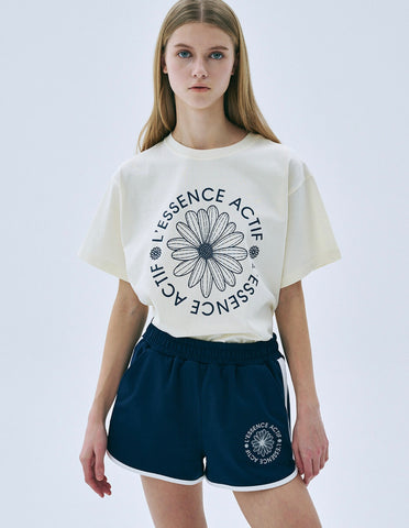 韓國 Mardi Mercredi T-SHIRT ACTIF EMBLEM【MM114】