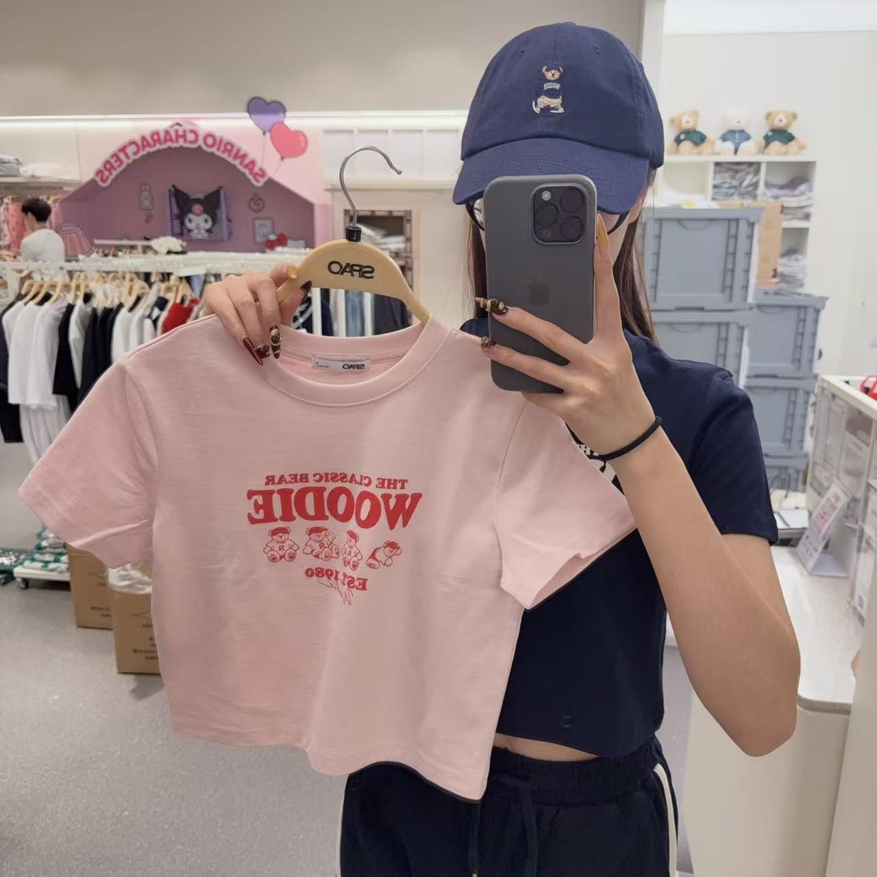 韓國 SPAO Crop Short Sleeve T-shirt【SP082】