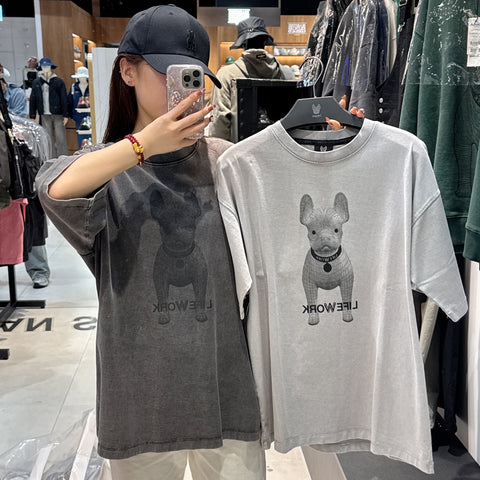 韓國 LifeWork Washed Pattern T-Shirt【LW122】