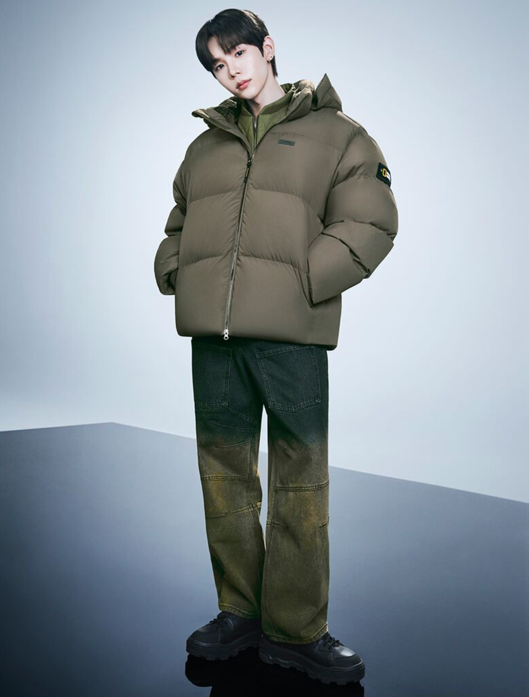 韓國 National Geographic Cayman Short Length Goose Hoodie Down Jumper鵝絨【NG818】