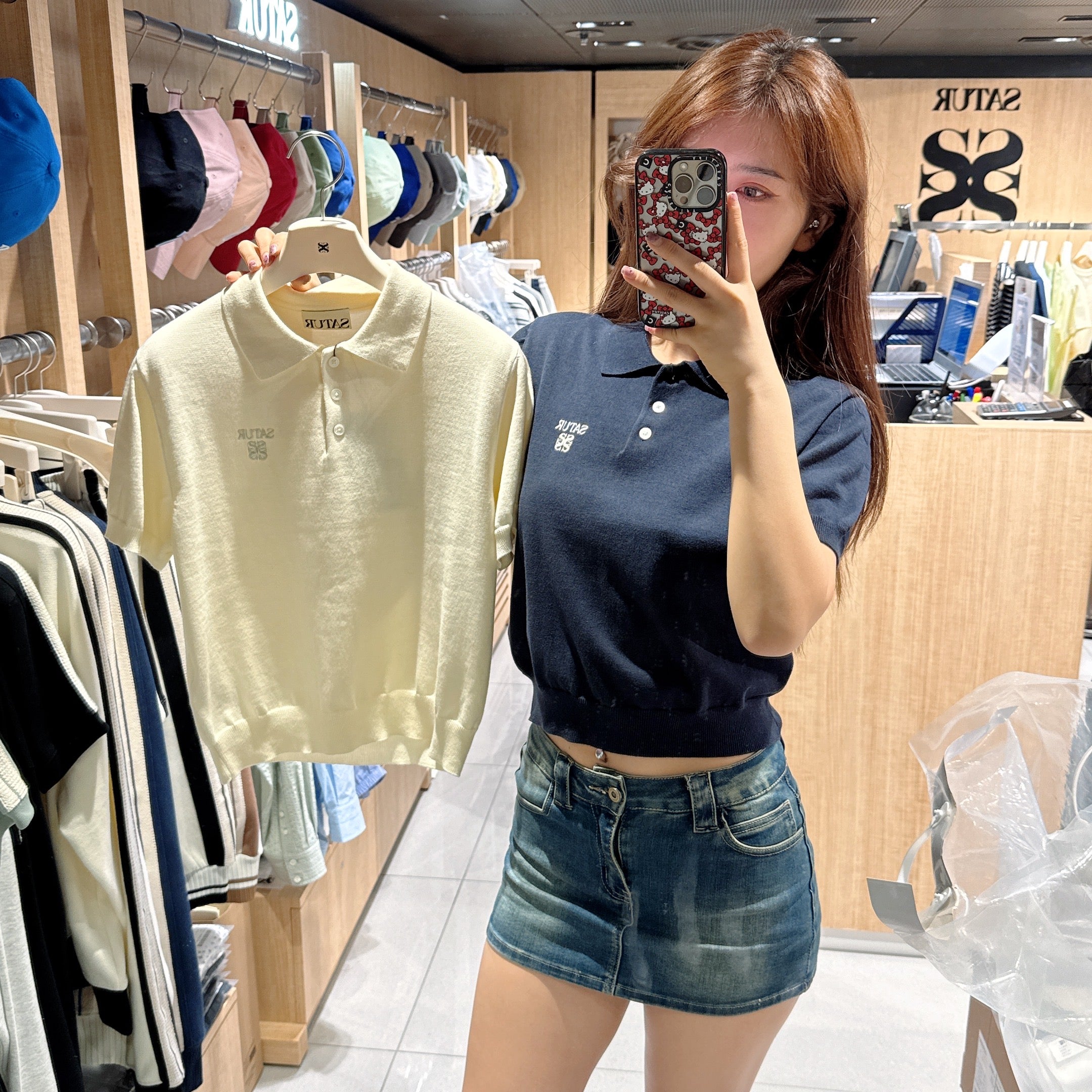韓國 Satur Fine Half Pique Polo Knit【SR120】