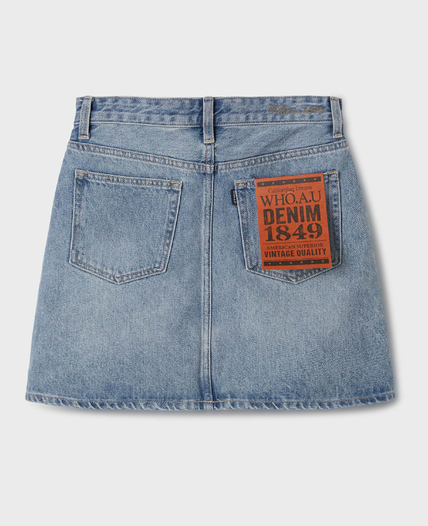 韓國 Who.A.U Short Denim Skirt【WA154】