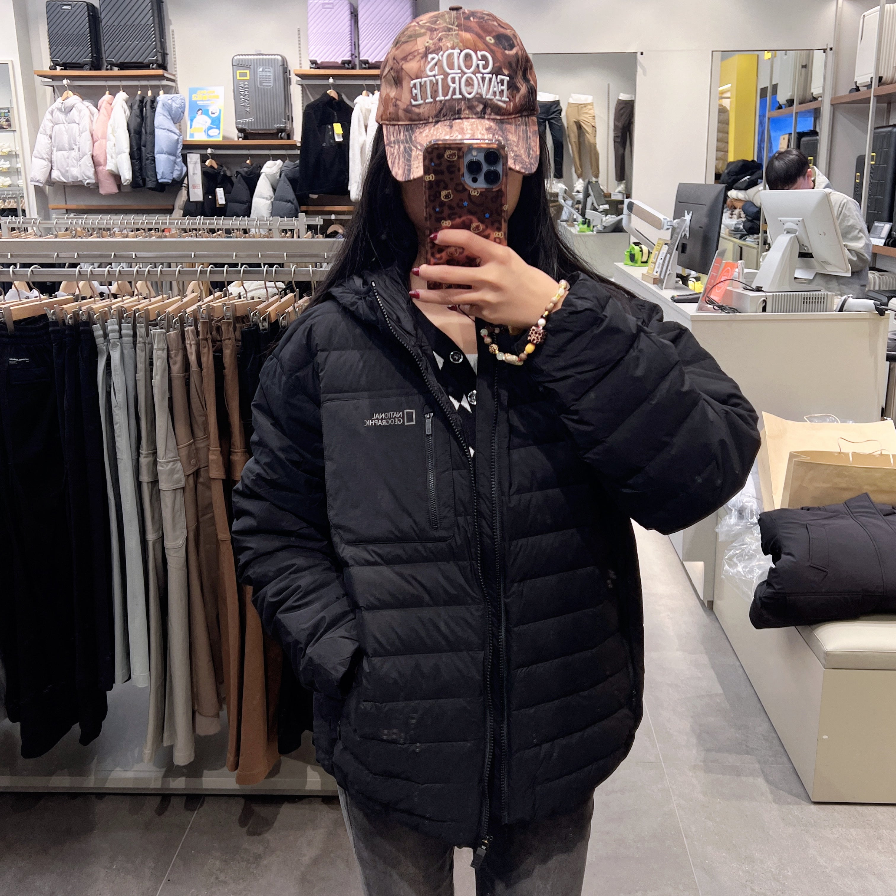 韓國 National Geographic Arctic Hood Tube Goose Down Jumper (鵝絨)【NG211】