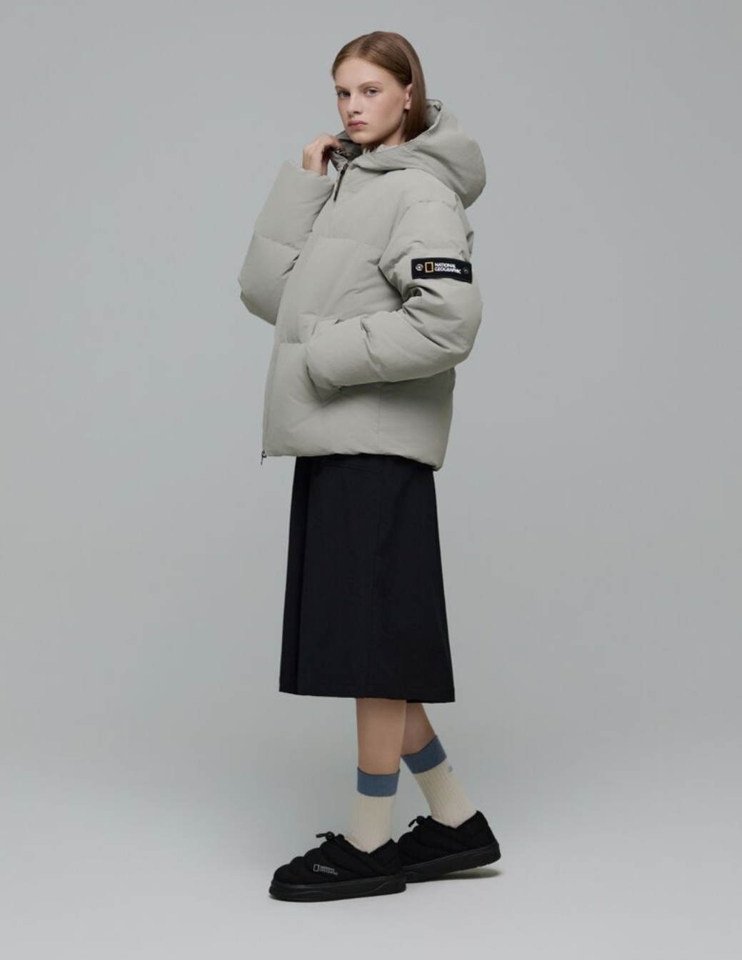 韓國 National Geographic Hooded Heron Down Jumper鵝絨【NG820】