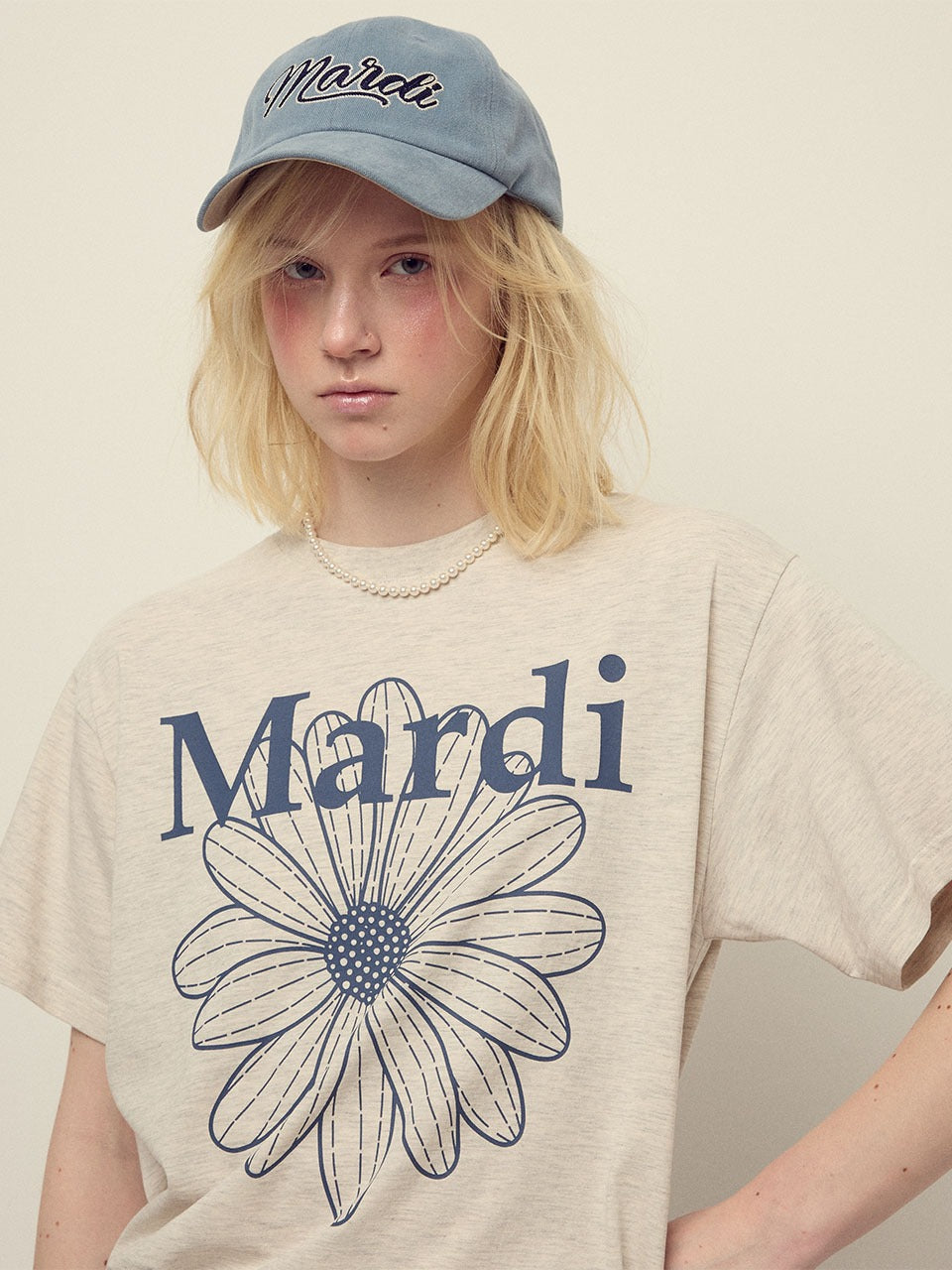 韓國 Mardi Mercredi TSHIRT FLOWERMARDI【MM032】