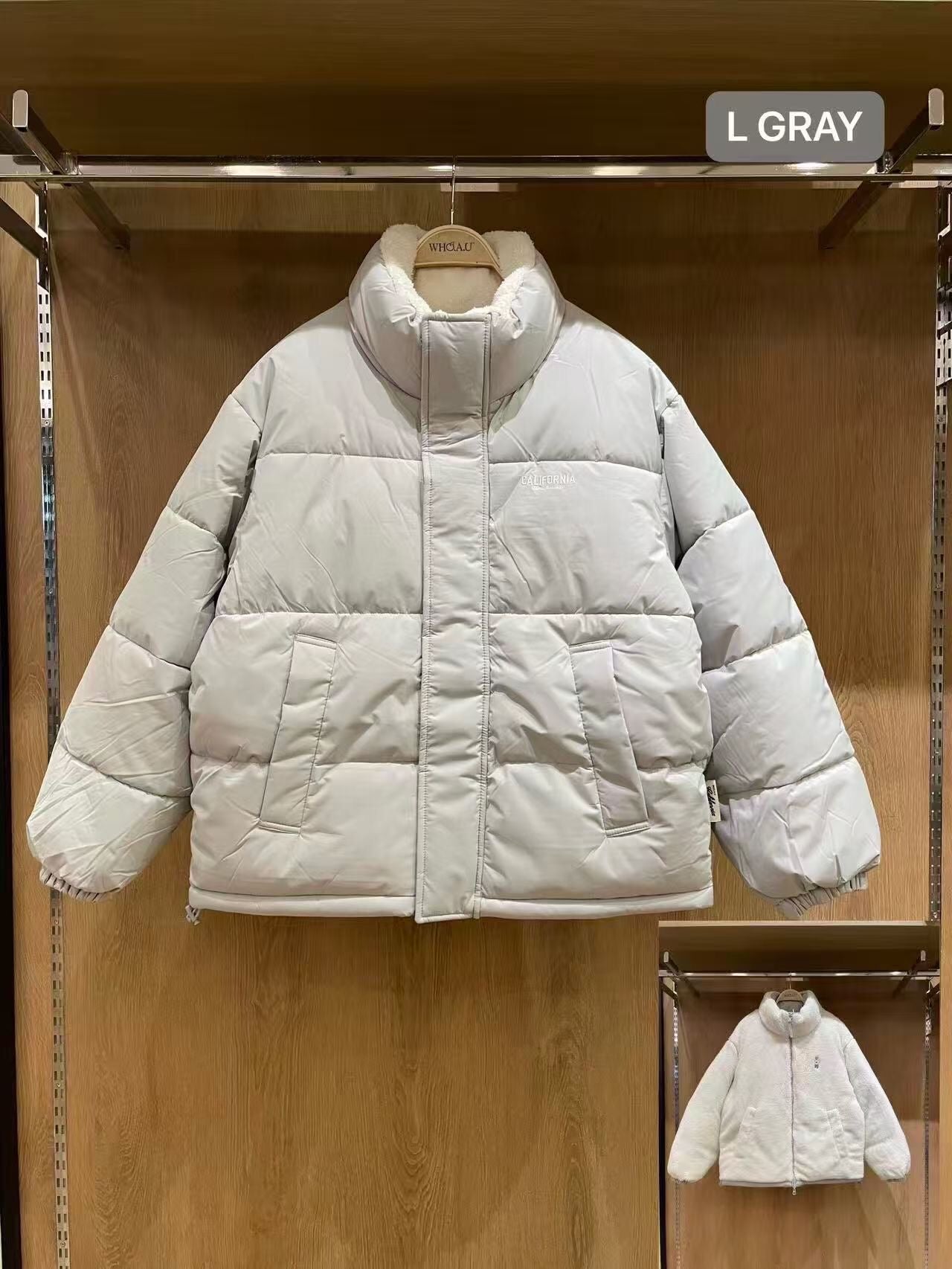 韓國 WhoAU Reversible Puffer Padding【WA043】