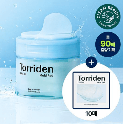 韓國 Torriden Dive-in 低分子玻尿酸多功能棉片 80片+(送10片多功能棉片)【OY088】 - STT Mall HK 靚太網購