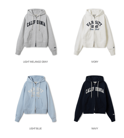 韓國 Who.A.U Patch Crop Hood Zip-up【WA042】 - STT Mall HK 靚太網購