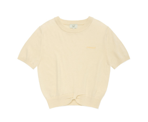 韓國 Covernat Women's Twist Wool Short Sleeve Knit【CO012】 - STT Mall HK 靚太網購