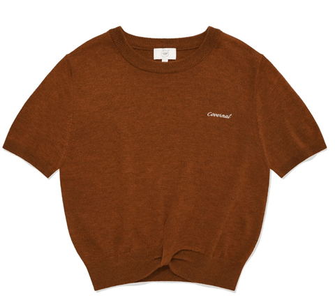 韓國 Covernat Women's Twist Wool Short Sleeve Knit【CO012】 - STT Mall HK 靚太網購